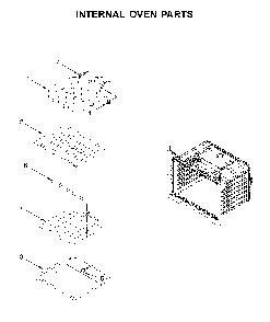 Internal oven parts Diagram and Parts List for WOS51EC0HW02  Whirlpool Wall Oven