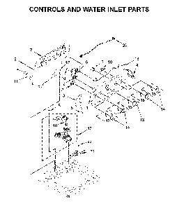 Part Location Diagram of W11491466 Whirlpool CONSOLE