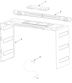 Cabinet And Installation Parts Diagram and Parts List for WMMF5930PW02  Whirlpool Microwave