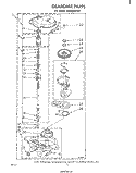 GEARCASE Diagram and Parts List for LA5300XPW1  Whirlpool Washer