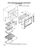 UPPER OVEN DOOR AND UNIT Diagram and Parts List for RE960PXVN5  Whirlpool Range
