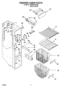 Part Location Diagram of 2223706 Whirlpool TRACK