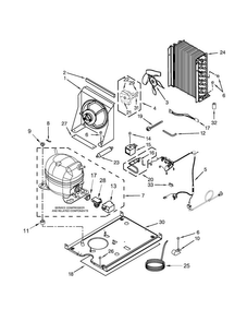 Unit Parts Diagram and Parts List for GI15NDXZS0  Whirlpool Ice Maker