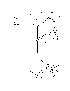 Cabinet parts Diagram and Parts List for 10676399411  Kenmore Refrigerator