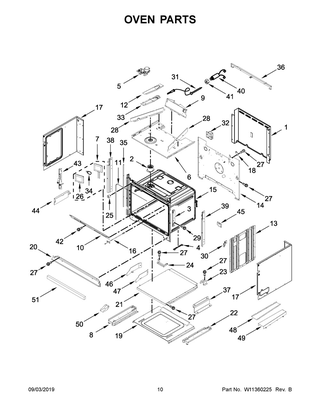 Oven Parts Diagram and Parts List for KOCE900HBS01  Whirlpool Microwave Oven Combo
