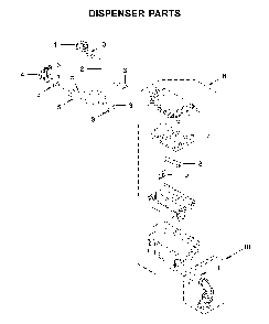 Dispenser parts Diagram and Parts List for WFW6620HC1  Whirlpool Washer