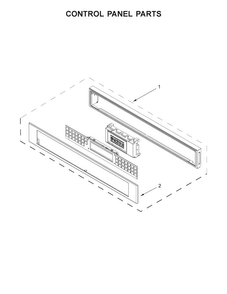 Control Panel Parts Diagram and Parts List for KMBP107ESS00  KitchenAid Microwave