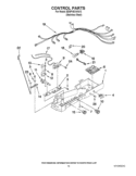 CONTROL PARTS Diagram and Parts List for ED5PVEXWS13  Whirlpool Refrigerator