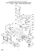 Part Location Diagram of WP4451009 Whirlpool Torsion Spring - Black/White/Biscuit - Right side