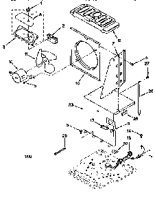 Air Flow And Control Diagram and Parts List for AD25GO  Whirlpool Dehumidifier