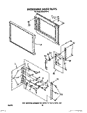 MICROWAVE DOOR Diagram and Parts List for RM288PXV0  Whirlpool Microwave Oven Combo