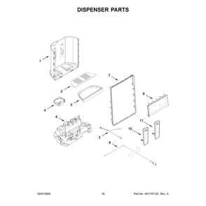 Part Location Diagram of W11759341 Whirlpool PAD