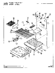 02 - Freezer Compartment Diagram and Parts List for RB234RA  Whirlpool Refrigerator