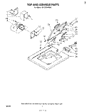 TOP AND CONSOLE Diagram and Parts List for CA1300XKW0  Whirlpool Washer