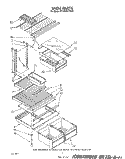SHELF Diagram and Parts List for ET18HKXTF02  Whirlpool Refrigerator