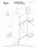 CABINET PARTS Diagram and Parts List for W8FLNGFVD00  Whirlpool Refrigerator