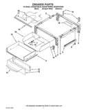DRAWER PARTS Diagram and Parts List for KESS907SBL05  KitchenAid Range