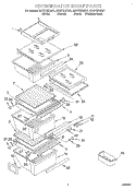 REFRIGERATOR SHELF Diagram and Parts List for GD27DIXHW01  Whirlpool Refrigerator