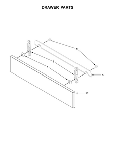Drawer Parts Diagram and Parts List for 66542783710  Kenmore Range