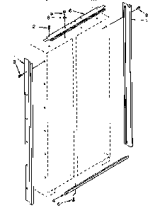 Cabinet Trim Diagram and Parts List for 106KSSS36QDX05  KitchenAid Refrigerator