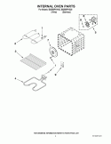 INTERNAL OVEN PARTS Diagram and Parts List for IBS550PWS00  Whirlpool Wall Oven