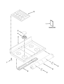 Part Location Diagram of W10575966 Whirlpool Technical sheet