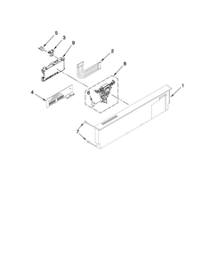 Control Panel Parts Diagram and Parts List for KUDL40CVSS2  KitchenAid Dishwasher