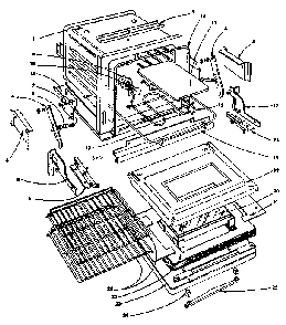 Oven Parts Diagram and Parts List for 1554546620  Kenmore Range