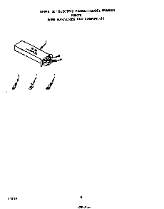 Wire Harness And Components Diagram and Parts List for F9807*0  Roper Range