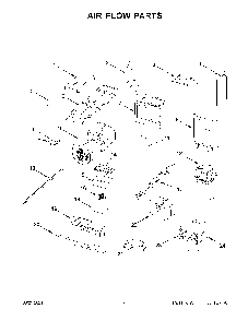 05 - Air Flow Parts Diagram and Parts List for YWML55011HW08  Whirlpool Microwave