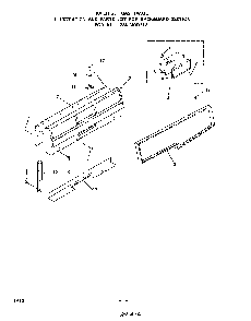 Backguard Diagram and Parts List for 1234*0A  Roper Range