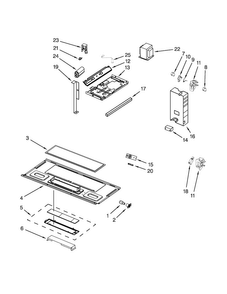 Interior And Ventilation Parts Diagram and Parts List for WMH32519CB0  Whirlpool Microwave