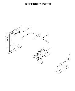 Dispenser parts Diagram and Parts List for 10651113710  Kenmore Refrigerator