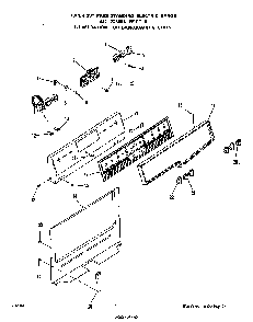 Backguard Diagram and Parts List for 2265*0A  Roper Range