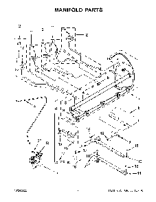 Manifold Parts Diagram and Parts List for KFGG500EBS7  KitchenAid Range
