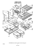 SHELF , LIT/OPTIONAL Diagram and Parts List for ET20MKXRWR0  Whirlpool Refrigerator