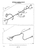 WIRING HARNESS , LIT/OPTIONAL Diagram and Parts List for MW8650XS3  Whirlpool Microwave
