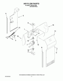 AIR FLOW PARTS Diagram and Parts List for TS25CGXTD04  Estate Refrigerator
