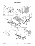 UNIT PARTS Diagram and Parts List for WRS537SIAF00  Whirlpool Refrigerator