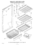 BREAKER AND SHELF Diagram and Parts List for KLFF15MSWHY0  KitchenAid Freezer