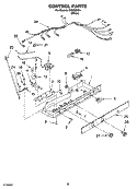 CONTROL PARTS, OPTIONAL PARTS Diagram and Parts List for IKS203304  Inglis Refrigerator