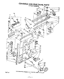 CONTROLS AND REAR PANEL Diagram and Parts List for LA6300XPW7  Whirlpool Washer