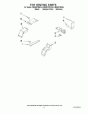 TOP VENTING PARTS Diagram and Parts List for KESS907SBL04  KitchenAid Range