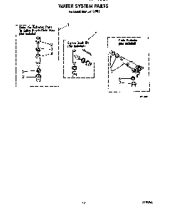 Water System Diagram and Parts List for 6MAL5143VW1  Whirlpool Washer