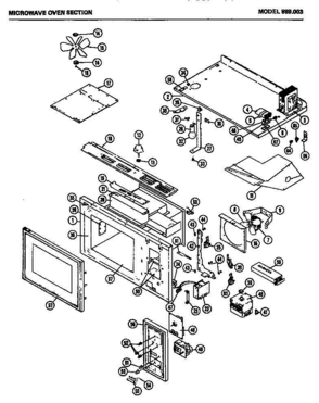 05 - Page 1 Diagram and Parts List for 989003  Whirlpool Range