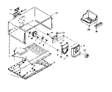 Freezer Section Parts Diagram and Parts List for 106W16EIM5  Kenmore Refrigerator