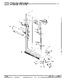 02 - Fresh Food Compartment Diagram and Parts List for RC24LN-3AW  Whirlpool Refrigerator