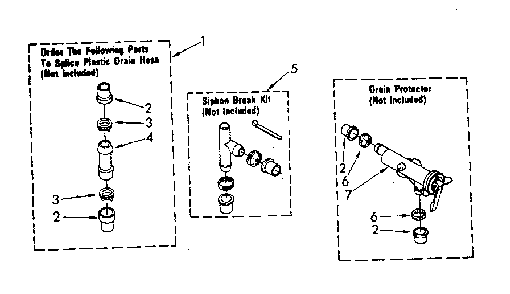 Water System Diagram and Parts List for LA7800XSN1  Whirlpool Washer