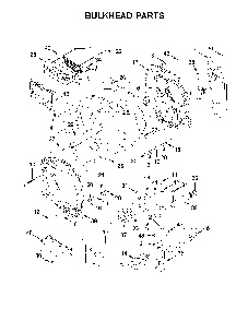 Bulkhead parts Diagram and Parts List for 11069133414  Kenmore Dryer