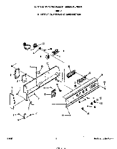 Backguard Diagram and Parts List for F9807*0  Roper Range